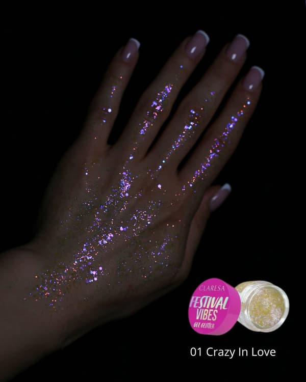 Claresa Festival Vibes 01 Crazy in Love Gel Glitter 9,5 g