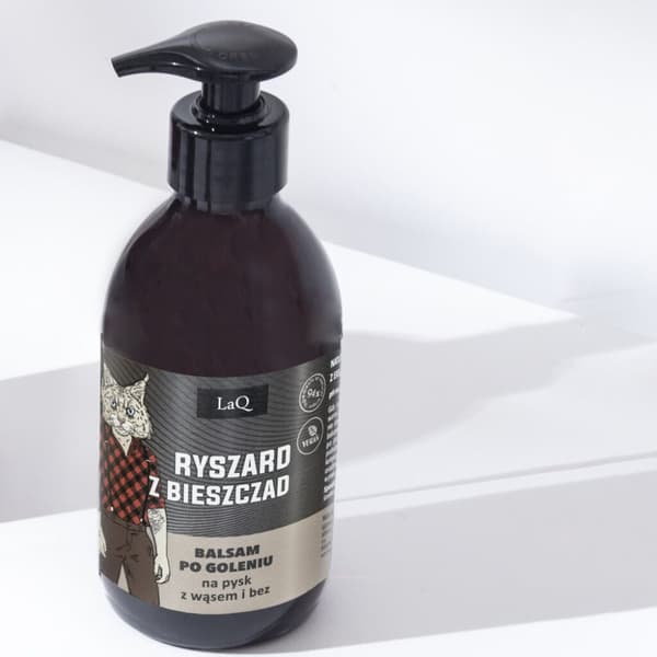 LAQ RYSZARD Z BIESZCZAD svart matt aftershavebalsam 150 ml / 1811