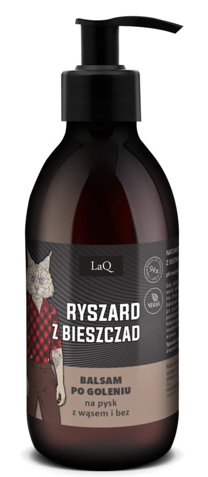 LAQ RYSZARD Z BIESZCZAD sort mat aftershave balm 150 ml / 1811