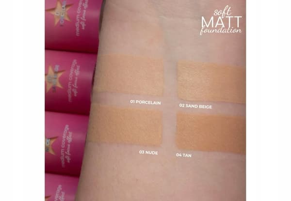 Stjärnor från Stars Soft Matt Foundation nr 01 Porslin, 30 ml
