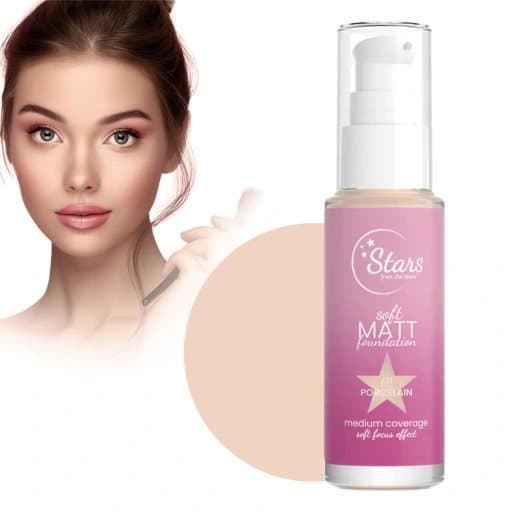 Stjärnor från Stars Soft Matt Foundation nr 01 Porslin, 30 ml