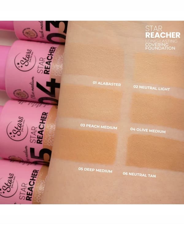 Tähtiä tähdistä STAR REACHER Beautifying Covering Fluid 06 Neutraali rusketus 20 g / 4530