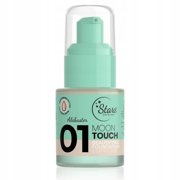 Stjerner fra stjernerne MOON TOUCH forskønnende og plejende foundation 01 Alabaster, 25 g
