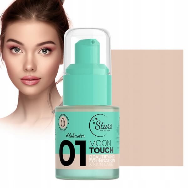Stjärnor från stjärnorna MOON TOUCH förskönande och vårdande foundation 01 Alabaster, 25 g