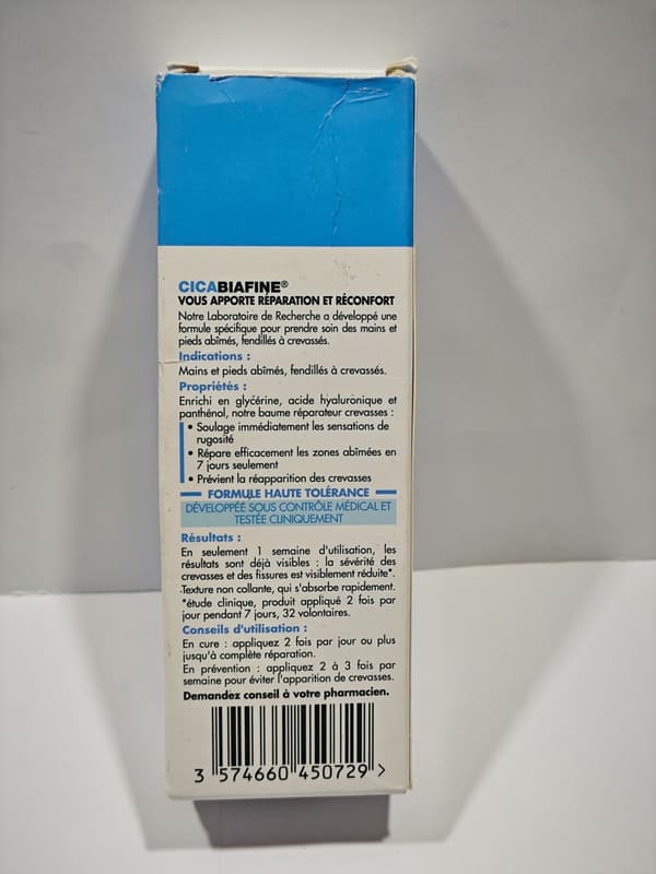 Cicabiafine återfuktande balsam för skadade, nariga händer och fötter 50ml