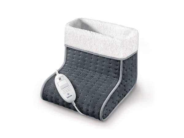 Beurer, Fodvarmer m/teddy, grå