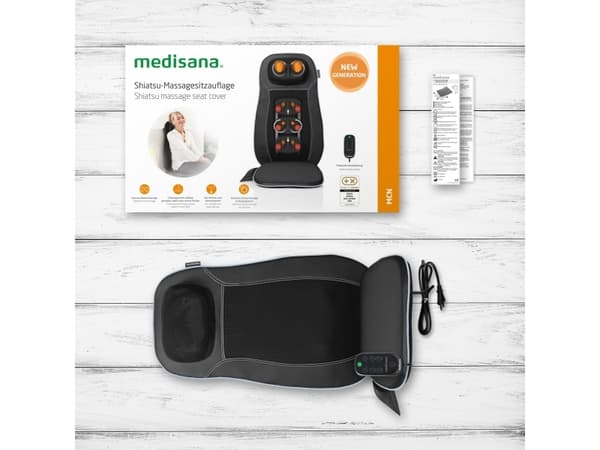 [OUTLET] - Medisana shiatsu-hierontaistuin mcn, musta