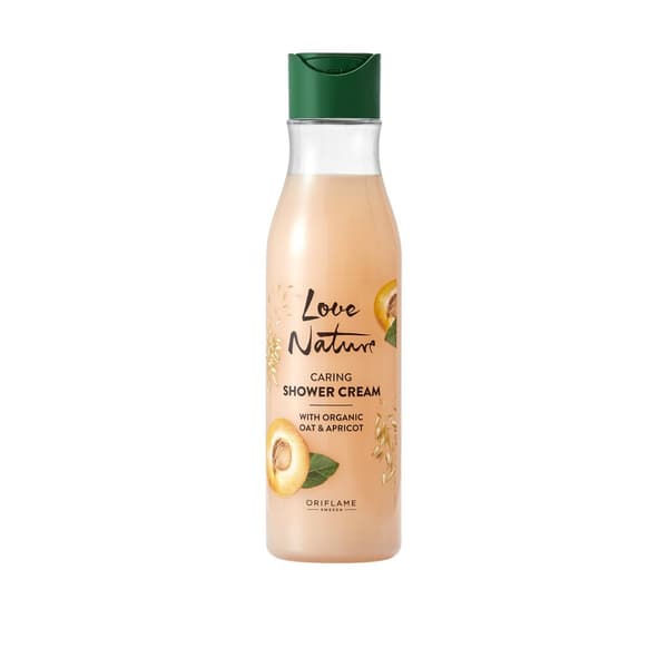 Oriflame Love Nature Caring Shower Gel med ekologiska havregryn och aprikos 250 ml