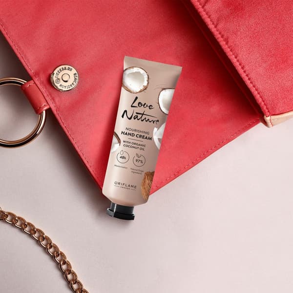 Oriflame Love Nature nærende håndcreme med økologisk kokosolie 75ml