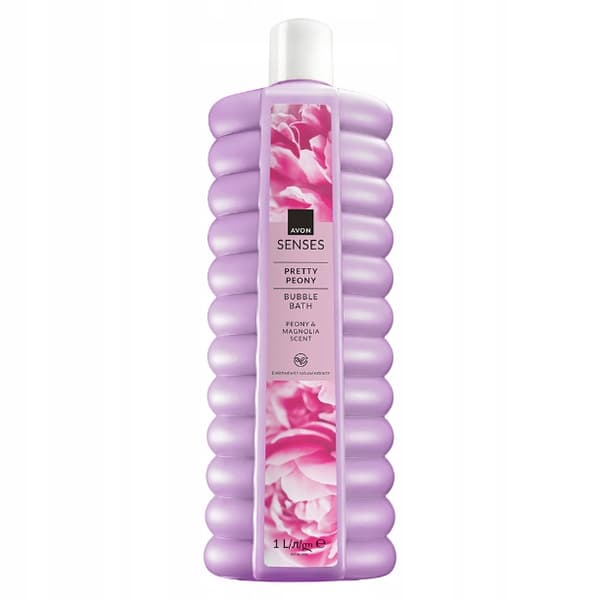 AVON Badvätska med pionmotiv 1000 ml