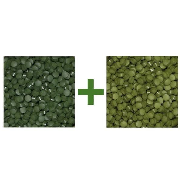 Tablettisarja - Chlorella 250g + Spirulina 250g