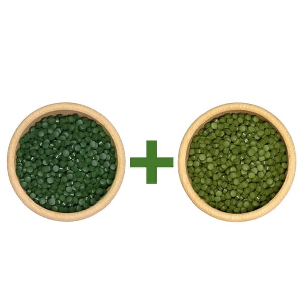 Tablettisarja - Chlorella 250g + Spirulina 250g