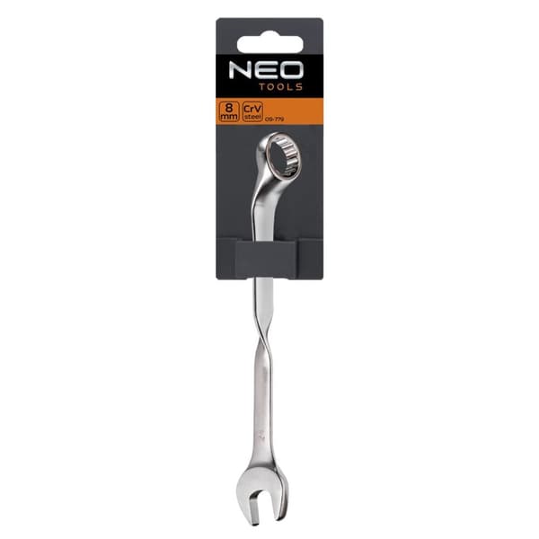 17 mm 09-784 Neo Tools gaffelnøgle med drejet ende