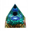 Pikkukuva 3 / 10: ORGONIITTIPYRAMIDI +LED-LAMPUNJALA 5cm KRISTALLIKIVET AMULETTI 5cm HX19