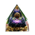 Miniatyrbillede 3 af 10: ORGONIT Pyramide + LED Lampebase 5cm Krystalsten Amulet 5cm HX17