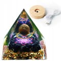 Miniatyrbillede 1 af 10: ORGONIT Pyramide + LED Lampebase 5cm Krystalsten Amulet 5cm HX17