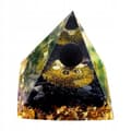 Miniatyrbild 3 av 10: ORGONIT Pyramid + LED Lampbas 5cm Kristallstenar Amulett 5cm HX20