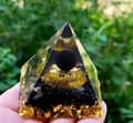 Miniatyrbild 4 av 10: ORGONIT Pyramid + LED Lampbas 5cm Kristallstenar Amulett 5cm HX20