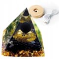 Miniatyrbild 1 av 10: ORGONIT Pyramid + LED Lampbas 5cm Kristallstenar Amulett 5cm HX20