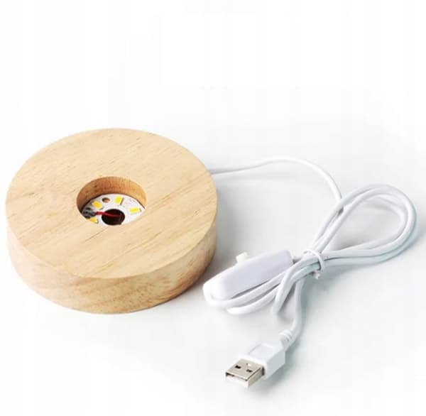 LAMPE LAMPEPYRAMIDE KRYSTALSTEN AMULET GAVEFOSE LED 5CM