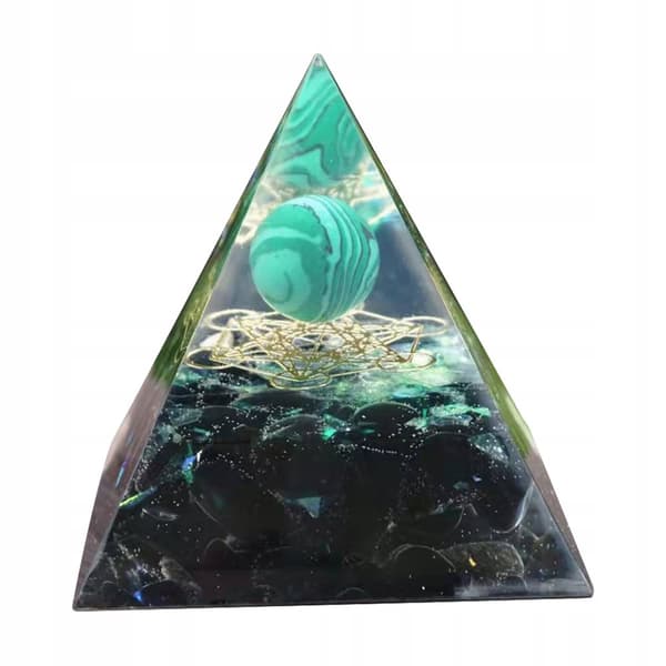LAMPE LAMPEPYRAMIDE KRYSTALSTEN AMULET GAVEFOSE LED 5CM