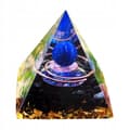 Pikkukuva 3 / 10: ORGONIITTIPYRAMIDI +LED-LAMPUNJALA 5cm KRISTALLIKIVET AMULETTI 5cm HX07