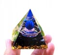 Pikkukuva 2 / 10: ORGONIITTIPYRAMIDI +LED-LAMPUNJALA 5cm KRISTALLIKIVET AMULETTI 5cm HX07