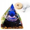 Pikkukuva 1 / 10: ORGONIITTIPYRAMIDI +LED-LAMPUNJALA 5cm KRISTALLIKIVET AMULETTI 5cm HX07