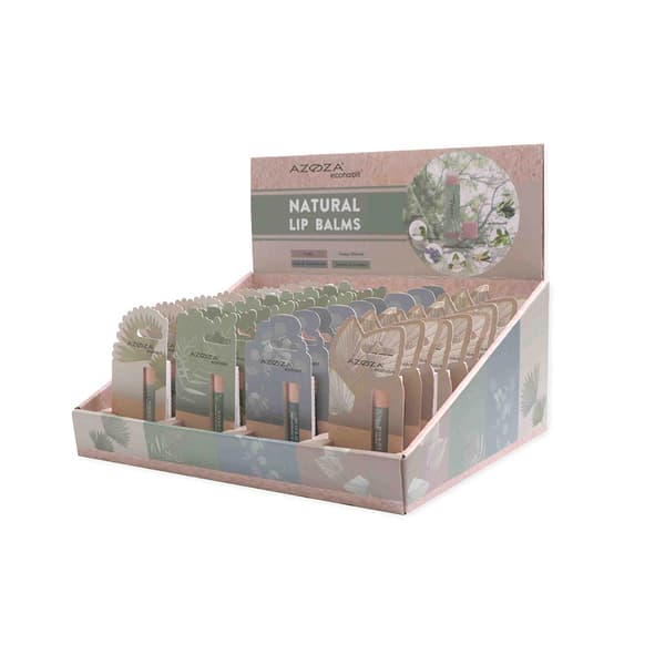 Azoza Eco huulirasva 4-pack - luonnollista hoitoa kuiville huulille