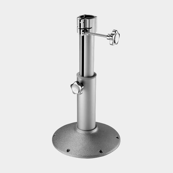 Stolstativ Barka, 360°, justerbar med knopp 40 - 60 cm, Ø8/6 cm, Ø30 cm