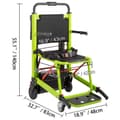 Miniatyrbild 7 av 7: 180kg last 80 våningar 0.8m/s dubbla ändamål trappklättring elektrisk rullstol, hög stabilitet och säkerhet, hopfällbar