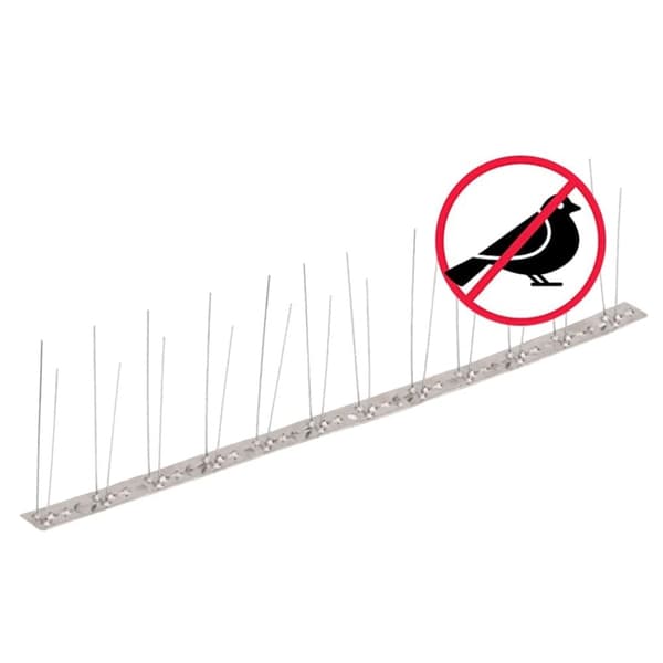vidaXL 2-Riviset ruostumaton teräs lintu- & kyyhkyspiikit 6-sarja 3 m