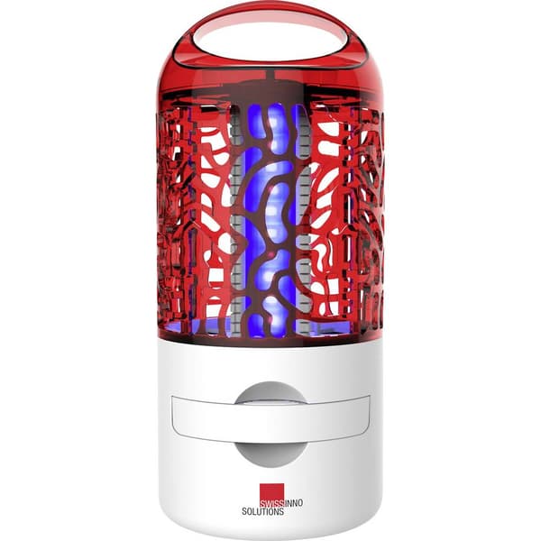 Swissinno Premium 10W 1 245 001 UV-ljus, Strömgitter UV-insektsfångare 10 W (Ø x H) 115 mm x 260 mm Vit, Röd 1 st