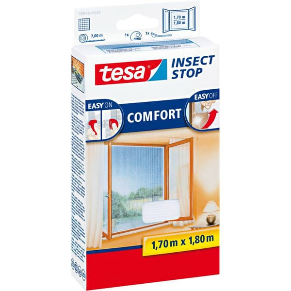 tesa COMFORT 55914-00020-00 Flugnät (B x H) 1800 mm x 1700 mm Vit 1 st
