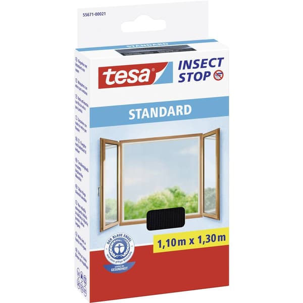 tesa STANDARD 55671-00021-03 Flugnät (B x H) 1300 mm x 1100 mm Antracit 1 st
