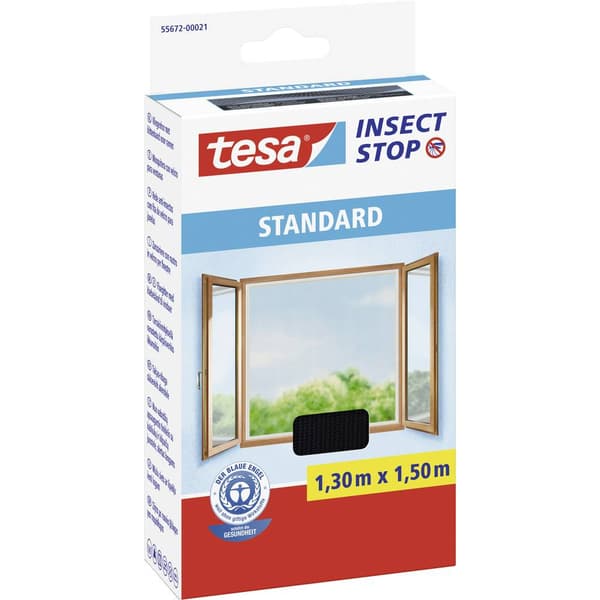 tesa STANDARD 55672-00021-03 Flugnät (B x H) 1500 mm x 1300 mm Antracit 1 st
