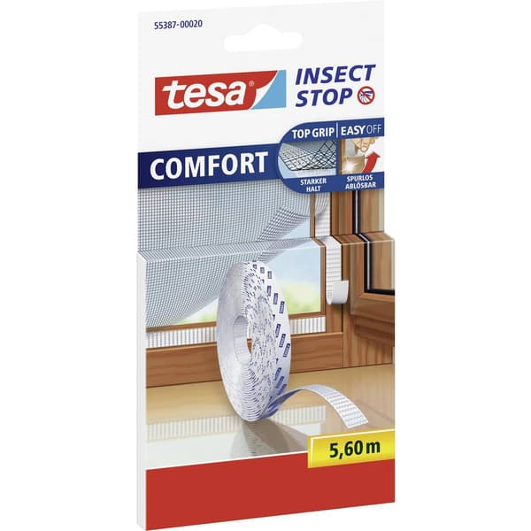 tesa 55387-20 Insect Stop Comfort Reserv kardborreband Passar till följande märken Tesa Flugnät 5.6 m