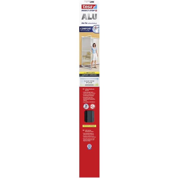 tesa ALU COMFORT 55192-00003-00 Myggnät till dörr (B x H) 1000 mm x 2200 mm Antracit 1 st