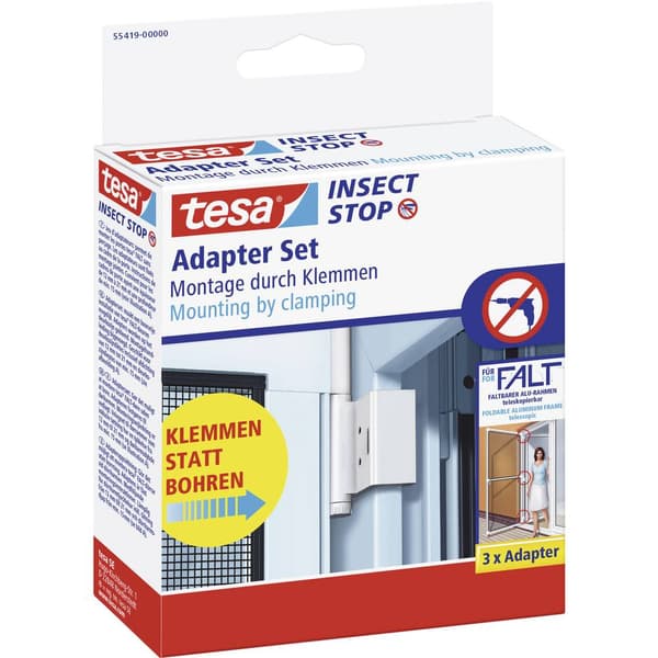 tesa 55419-00-00 Falt Flugnät adapter-set Passar till följande märken Tesa Tesa Flugnät 1 st