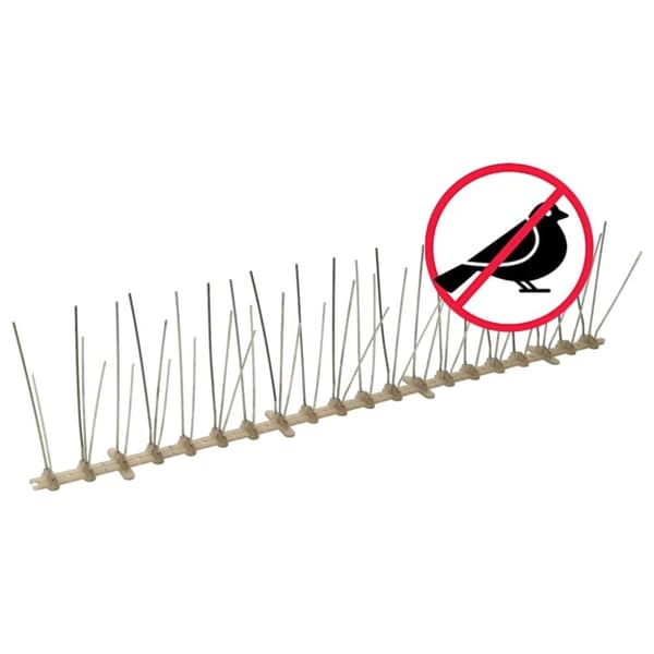 vidaXL Fuglepigger 5 rader 6 stk plast 3 m