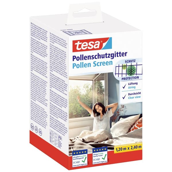 tesa 55297-00000-00 Pollenskyddsnät (B x H) 1200 mm x 2400 mm Antracit 1 st