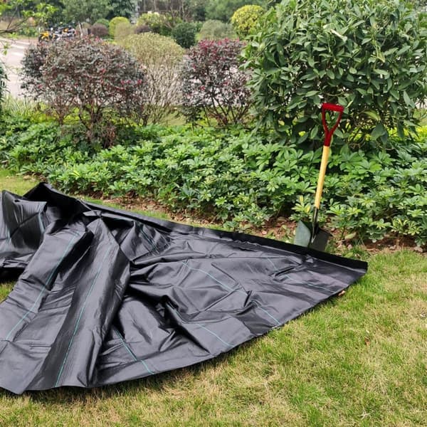 Ogräsmatta robust UV-beständig underjordsväv trädgårdsmatta bandväv ängd 1000cm/500cm bredd 200cm tjocklek 100g/m²