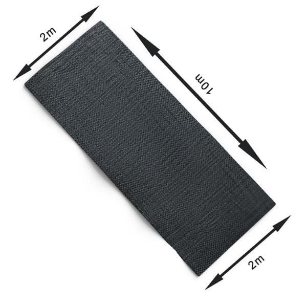 Ogräsmatta robust UV-beständig underjordsväv trädgårdsmatta bandväv ängd 1000cm/500cm bredd 200cm tjocklek 100g/m²