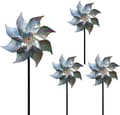 Miniatyrbild 1 av 7: 4-pack Reflekterande Fågelskrämmande Vindsnurror 50 cm - Vinddriven & Dekorativ | Naturlig Fågelavskräckare för Trädgård/Balkong