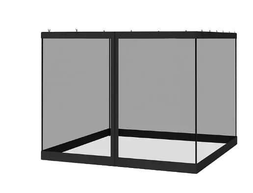 Hyttysverkko, 100 % polyesteria, vetoketjutyylinen, universaali koko,Yksinkertainen oven hihna, 305x305x200cm