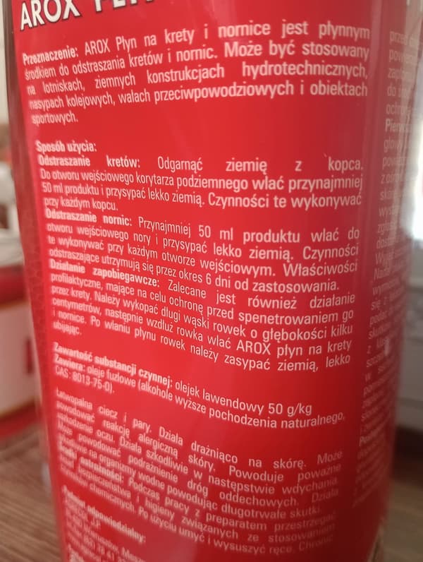 Væske mod muldvarpe og markmus 500 ml