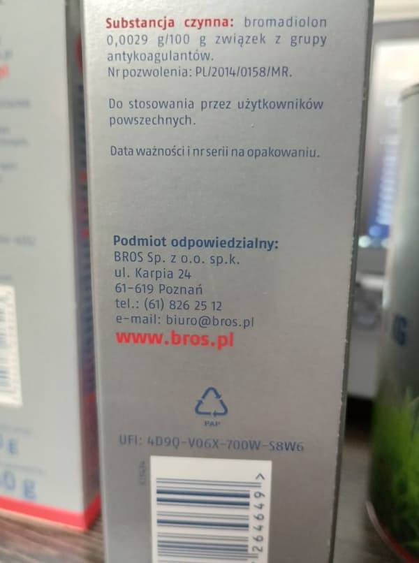 Giftig lokkemad til mus og rotter Cube Bros 250g