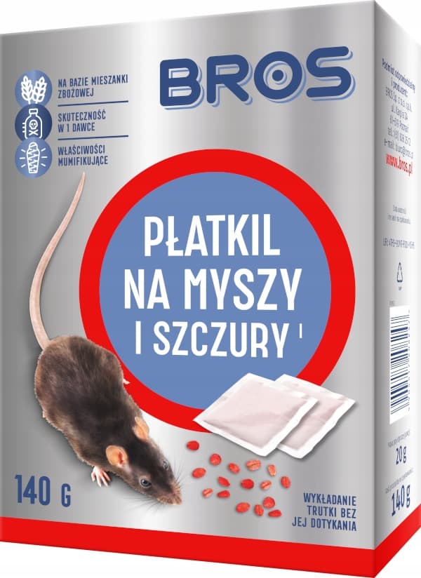 Mus- och råttgiftflingor 140 g