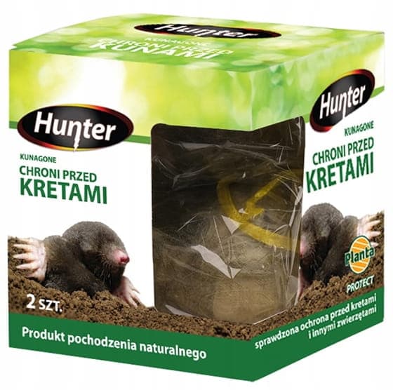 Hunter Mole Repellent 2 stk. Naturlig beskyttelse mod muldvarpe