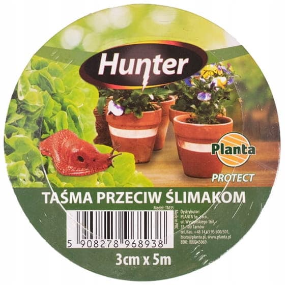Hunter Koppartejp mot sniglar 3 cm x 5 m självhäftande